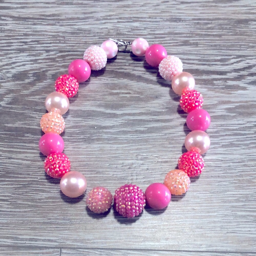 Pink Chunky Bubblegum Necklace